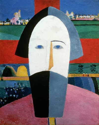 The Head of a Peasant by Kazimir Severinovich Malevich