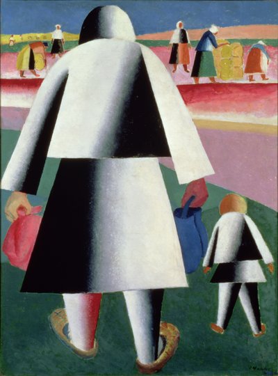 To the Harvest, Martha and Vanka by Kazimir Severinovich Malevich