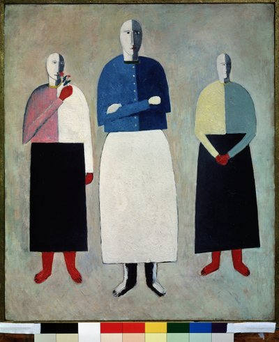 Three Girls by Kazimir Severinovich Malevich