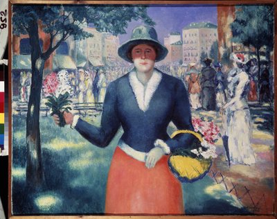 A Flower Girl by Kazimir Severinovich Malevich