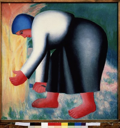 A Reaper by Kazimir Severinovich Malevich