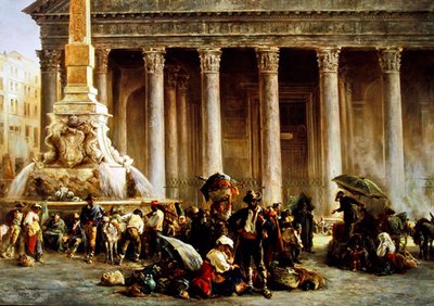 The Quack Doctor of the Piazza Rotondo, Rome by Keeley Halswelle