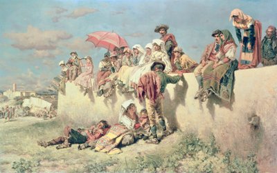 Waiting for the Blessing Outside Rome by Keeley Halswelle