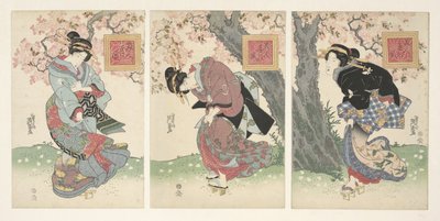 Beauties in a Spring Storm by Keisai Eisen