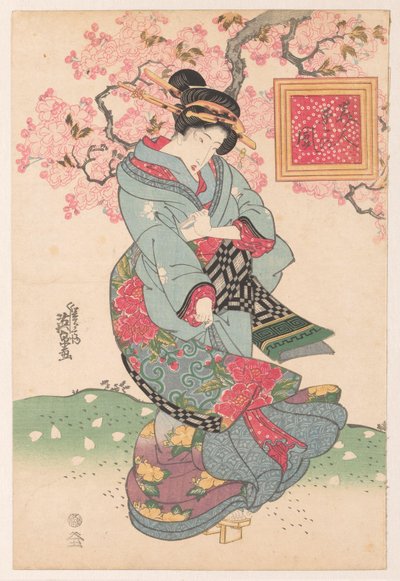 Beauties in a Spring Storm by Keisai Eisen