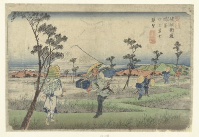 Distant View of Mount Fuji from Konosu by Keisai Eisen