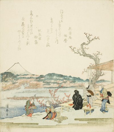 View of Mount Fuji from a Tea House by Keisai Eisen