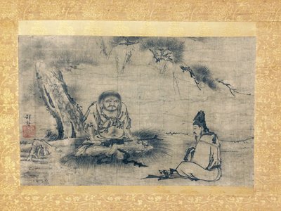 Zen Encounter Niaoke Daolin and Bai Juyi, 16th century by Kenkō Shōkei