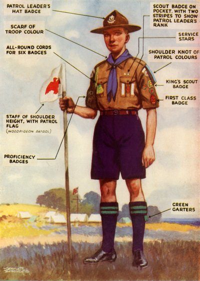 Boy Scout Uniform and Badges by Kenneth Brookes
