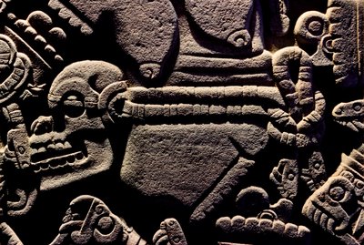 Great Temple of the Aztecs, Coyolxauqui, Templo Mayor, Mexico, 2010 by Kenneth Garrett