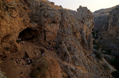 Amud Cave, Neandertal excavation site, Israel, 2008 by Kenneth Garrett