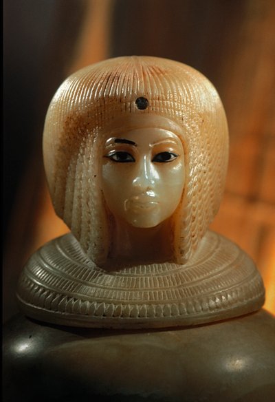 Canoptic Jar cover in form of Kiya, 2009 (photo) by Kenneth Garrett