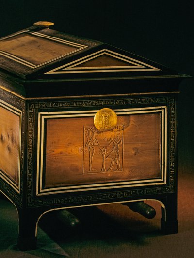 Chest with Carrying Poles, 2009 by Kenneth Garrett