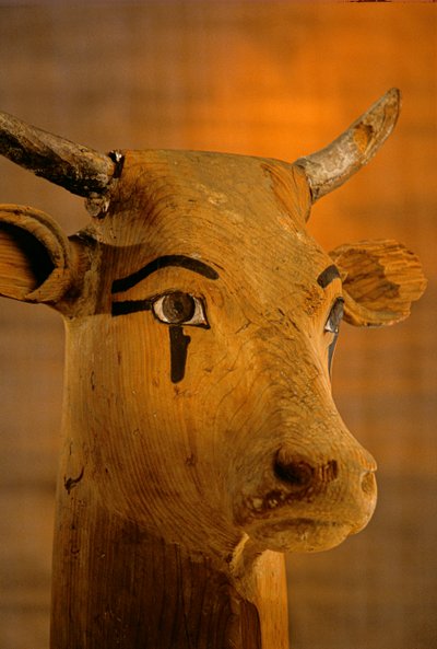 Cow Head Sculpture, KV35, Amenhotep II, 2009 by Kenneth Garrett