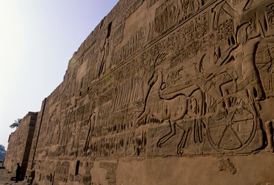 Egypt; Battle of Qadesh, Ramses II, Karnak Temple by Kenneth Garrett