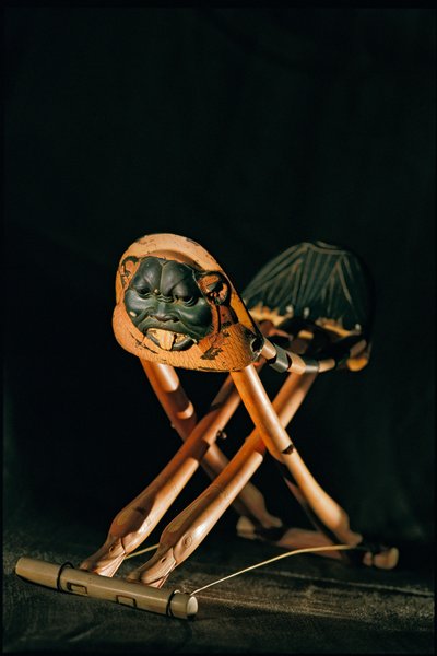 Folding ivory headrest of King Tutankhamun, New Kingdom, 2002 by Kenneth Garrett