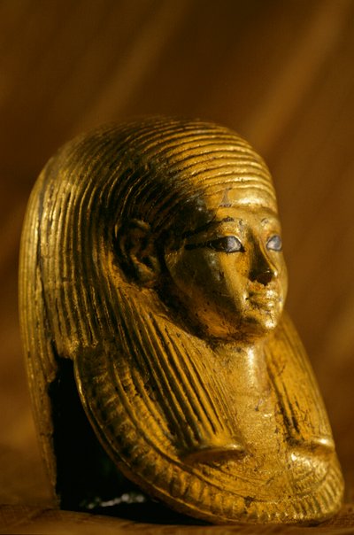 Gold Funerary Mask of Fetus, KV54, 2009 by Kenneth Garrett