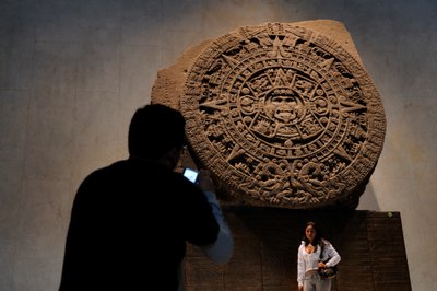 Greatest Aztecs, NMAH, Mexico City, Mexico, Calendar Stone, Aztec, National Museum by Kenneth Garrett