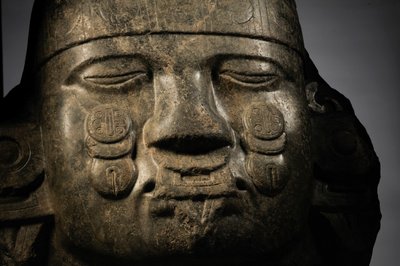 Greatest Aztecs, NMAH, Mexico City, Mexico, Green Stone, Coyolxauhqui Goddess, 2008 by Kenneth Garrett