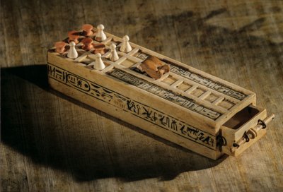 Ivory Game Board, 20 Squares with Game Pieces, 2009 by Kenneth Garrett