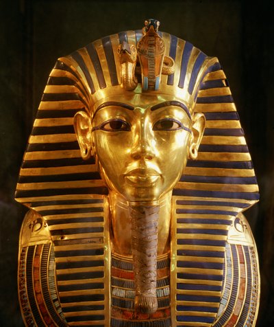 King Tutankhamun Gold Funerary Mask, New Kingdom, 2002 by Kenneth Garrett