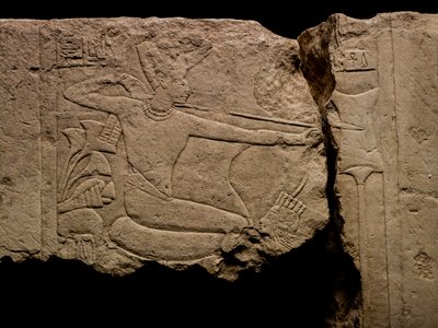 Limestone from Sakkara of smiting enemies: 18th Dynasty; New Kingdom; Egypt; Tut, 2009 by Kenneth Garrett