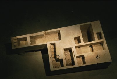 Limestone Model of a Royal Tomb, Middle Kingdom, 2002 by Kenneth Garrett