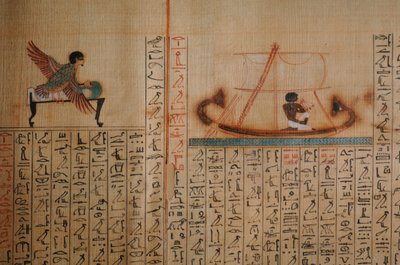 Maiherpri Papyrus, Book of the Dead, from unplundered tomb in Valley of the Kings by Kenneth Garrett