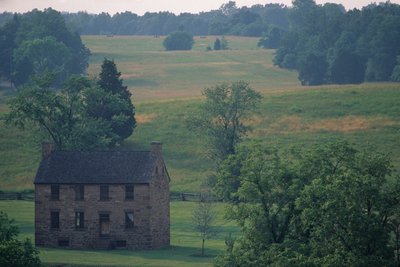 Manassas Battlefield Park, Stone House Hospital, Union approach field, Hallowed Ground, 2004 (photo) by Kenneth Garrett