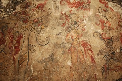 Maya; Maya Murals; San Bartolo; Guatemala by Kenneth Garrett