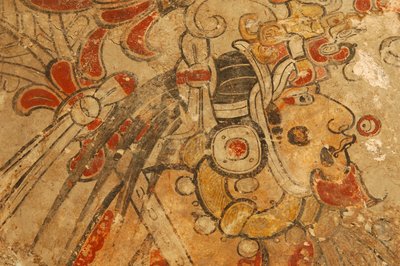 Maya; Maya Murals; San Bartolo; Guatemala by Kenneth Garrett