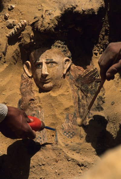 Mummy of an Adult Male, Bahariya, Greco-Roman Period, 2002 by Kenneth Garrett