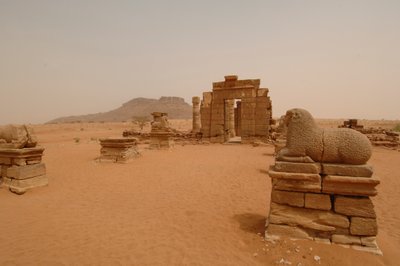 Naga site, Naqa, Upper Nubia, Nubian, ancient center, Meroitic Period by Kenneth Garrett