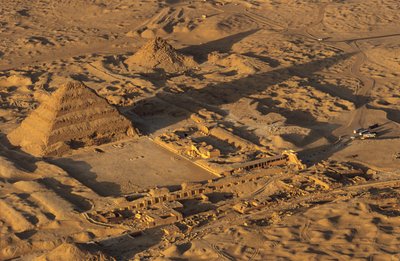 Old Kingdom; The Step Pyramid of Djoser; Aerial; Saqqara; Egypt by Kenneth Garrett