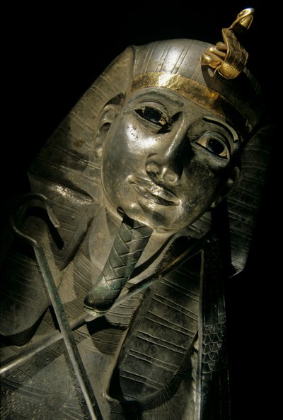 Silver and gold sarcophagus of Psusennes I by Kenneth Garrett