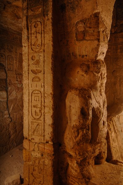 Taharka Temple interior, details, God Bes, Gebel Barkal, Temple Complex, Pharaoh Taharka, 2007 by Kenneth Garrett