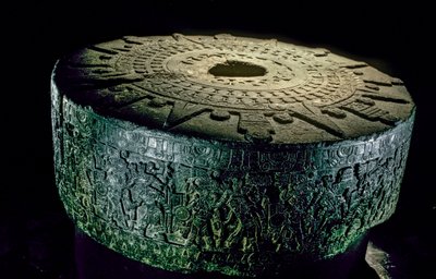 Tenochtitlan, Templo Mayor, Aztec, Mexico, Mexico City, Great Temple of the Aztecs, 2010 by Kenneth Garrett