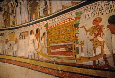 Tomb of Roy, funeral cortege, 18th dynasty, Valley of the Nobles, Thebes, Egypt by Kenneth Garrett