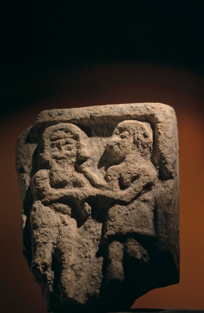 Enkidu and Gilgamesh stone tablet, 2004 (photo) by Kenneth Garrett
