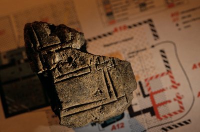 Urkesh, Hurrian Empire, Syria, 2400 BC, Giorgio Buccellati, floor plan of palace foundation, 2004 by Kenneth Garrett