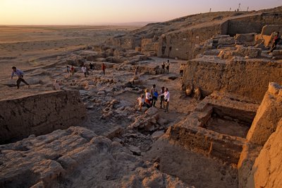 Urkesh, Hurrian Empire, Syria, 2400 BC, Giorgio Buccellati, Palace Excavation, 2004 by Kenneth Garrett