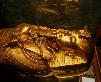 Valley of the Kings, Golden Coffin, Tutankhamun, Which Held His Mummy, Egypt, 2009 by Kenneth Garrett