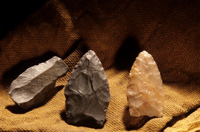 Stone points, tools, artifacts, 2000 by Kenneth Garrett
