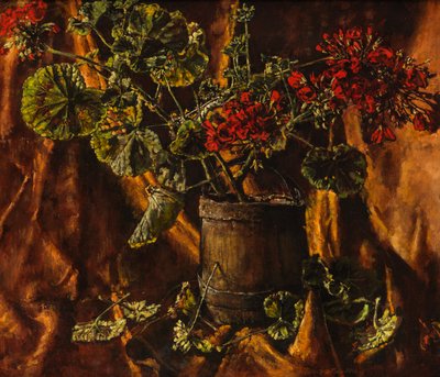 Still Life with Begonias by Kenneth Newton