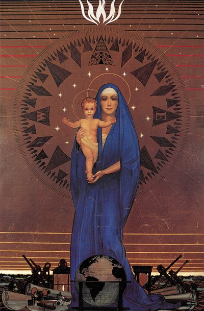 Madonna of the Atlantic, Cabin class drawing room, Queen Mary Ocean Liner, c.1934 by Kenneth Shoesmith