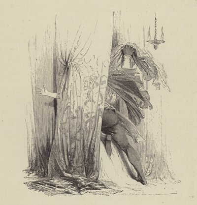 Othello Killing Desdemona, Act IV, Scene II by Kenny Meadows