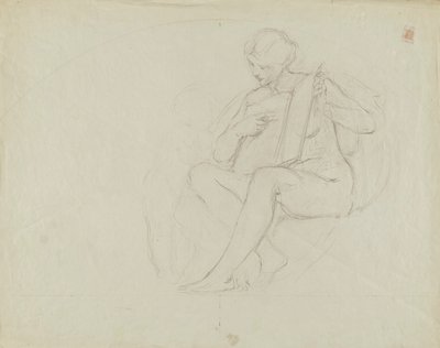 Iowa State Capitol Rotunda (Education, study for panel) by Kenyon Cox