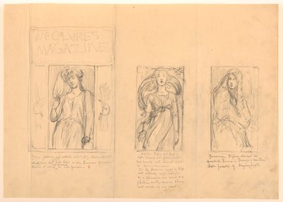 Design for Magazine Cover by Kenyon Cox