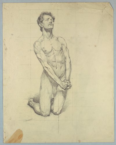 Figure Study for "The Temptation of St. Anthony" by Kenyon Cox