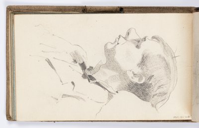 Sketchbook Page: Man in Profile by Kenyon Cox